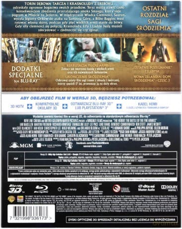 Hobbit: Bitwa Pięciu Armii 3D (Trójwymiarowa Okładka)