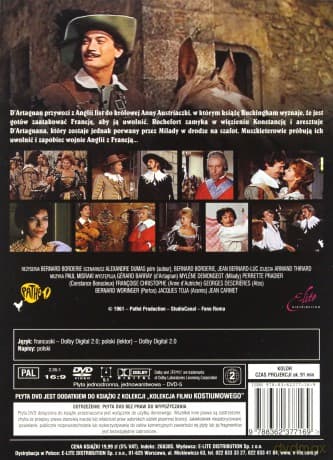 Kolekcja filmu kostiumowego: Garbus /Neron: Władca imperium /Augustus: Pierwszy cesarz /Cud wilków /Trzej muszkieterowie /Tajemnice Paryża /Człowiek w żelaznej masce /Kawaler Króla (booklet)