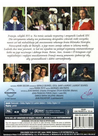 Kolekcja francuskiego filmu kostiumowego: Angelika i król / Angelika i sułtan / Angelika wśród piratów / Cud wilków / Człowiek w żelaznej masce /  Garbus / Kawaler Króla Jegomości / Markiza Angelika /  Piękna Angelika i inne Pakiet