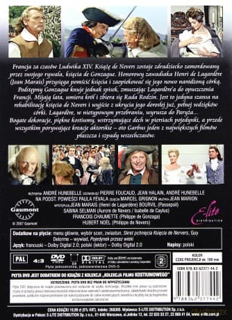 Kolekcja francuskiego filmu kostiumowego: Angelika i król / Angelika i sułtan / Angelika wśród piratów / Cud wilków / Człowiek w żelaznej masce /  Garbus / Kawaler Króla Jegomości / Markiza Angelika /  Piękna Angelika i inne Pakiet