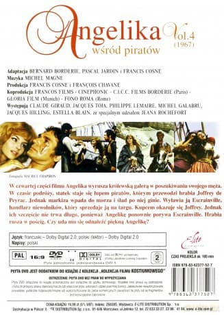 Kolekcja francuskiego filmu kostiumowego: Angelika i król / Angelika i sułtan / Angelika wśród piratów / Cud wilków / Człowiek w żelaznej masce /  Garbus / Kawaler Króla Jegomości / Markiza Angelika /  Piękna Angelika i inne Pakiet