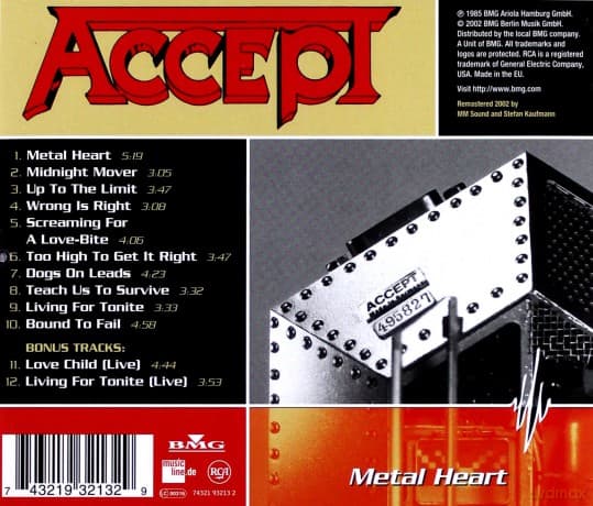 Accept: Metal Heart +bonus
