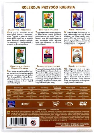 Kubuś Puchatek i Przyjaciele Słodka Kolekcja: Maleństwo i przyjaciele / Tygrys / Kubuś i Hefalumpy / Niezwykła przygoda Kubusia Puchatka / Prosiaczek i przyjaciele / Przygody Kubusia Puchatka