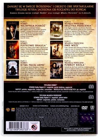 Śródziemie Kompletna Kolekcja 6 Filmów