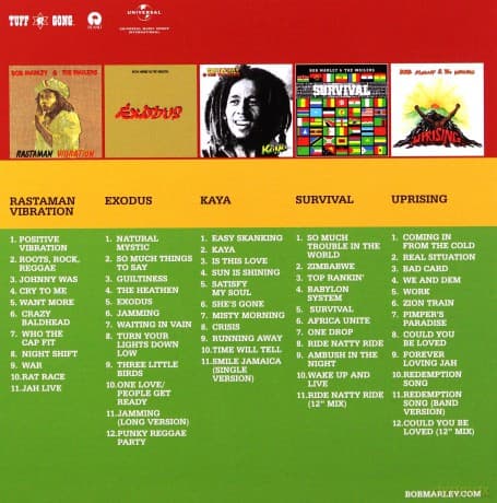 Bob Marley & The Wailers: 5 Classic Albums