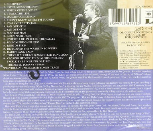 Johnny Cash: At San Quentin (The Complete 1969 Concert) [CD]