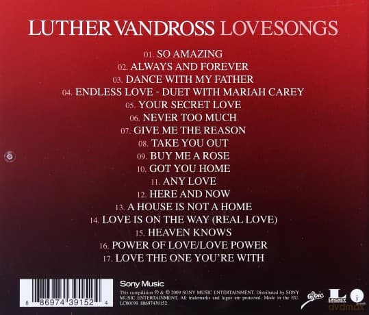 Luther Vandross: Luther Love Songs (International Version)