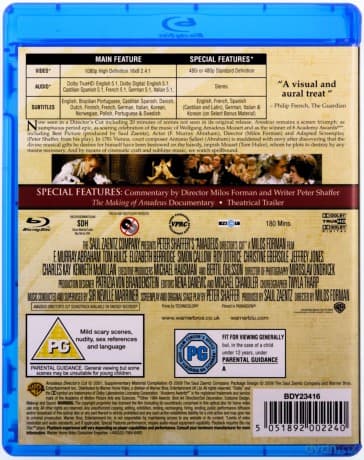 Amadeusz (Wersja reżyserska) Blu-Ray]