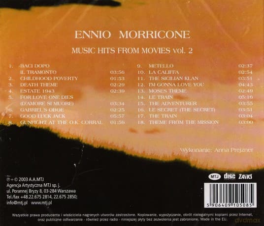 Ennio Morricone: Music Hits From Movies 2