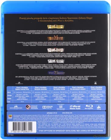 Piraci z Karaibów Pakiet 1-5