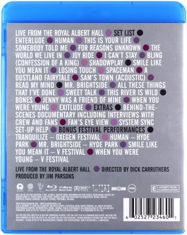 The Killers: Live From The Royal Albert Hall [Blu-Ray]