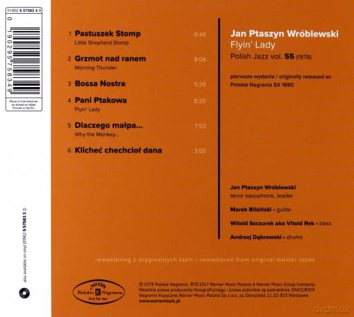 Jan Ptaszyn Wróblewski Quartet: Flyin' Lady (Polish Jazz)