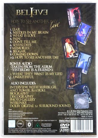 Believe: Hope To See Another Day Live