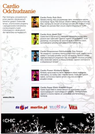 Cardio Odchudzanie: Party /  Kick / Ekspresowe odchudzanie / Power / Super efekt BOX