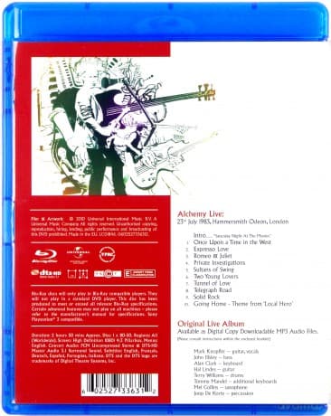 Dire Straits: Alchemy Live 20th Anniversary