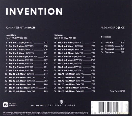 Aleksander Dębicz: Invention (digipack)
