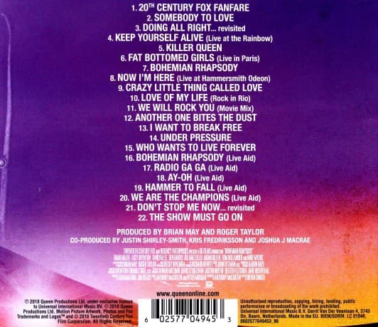 Bohemian Rhapsody soundtrack (Queen) (PL)