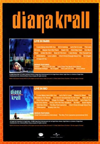 Diana Krall: Live In Paris & Live In Rio