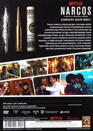 Narcos Kolekcja Sezony 1-3 Pakiet