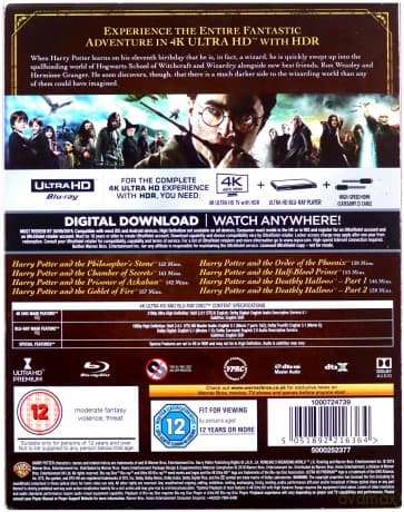 Harry Potter Complete Collection (Harry Potter i Kamień Filozoficzny / Harry Potter i Komnata Tajemnic / Harry Potter i więzień Azkabanu / Harry Potter i Czara Ognia / Harry Potter i Zakon Feniksa / Harry Potter i Książę Półkrwi / Harry Potter i Insygnia