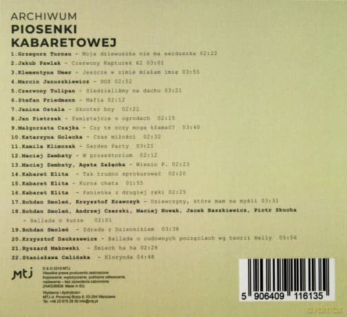 Archiwum piosenki kabaretowej