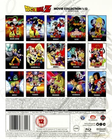 Dragon Ball Z Movie Complete Collection: Movies 1-13 + TV Specials