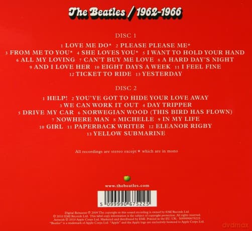 The Beatles: 1962-1966 (ecopack)