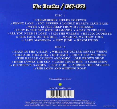 The Beatles: 1967-1970 (digipack)