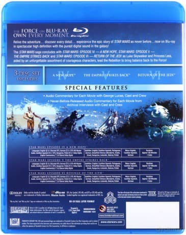 Gwiezdne Wojny, części IV-VI: Nowa nadzieja / Imperium kontratakuje / Powrót Jedi