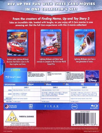 Cars 1-3 Boxset (Auta 1-3)
