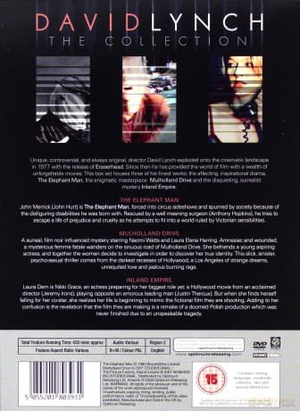 David Lynch - The Collection: The Elephant Man / Mulholland Drive / Inland Empire (Człowiek słoń / Mulholland Dr)