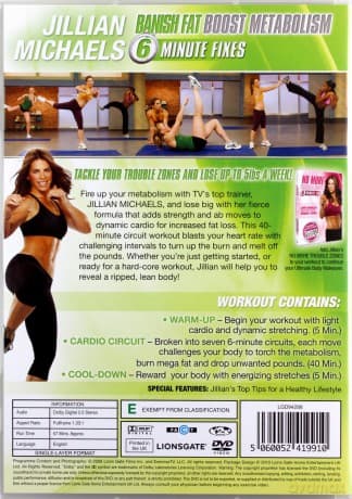 Jillian Michaels Banish Fat Boost Metabolism