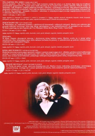 Kolekcja Marilyn Monroe 2: Pół żartem pół serio / Pokochajmy się / Niagara / Rzeka bez powrotu / Proszę nie pukać