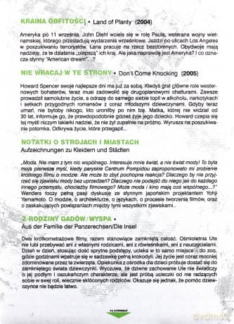 Wim Wenders (Lata 2004-2005): Kraina obfitości / Nie wracaj w te strony / Notatki o strojach i miastach / Z rodziny gadów / Wyspa