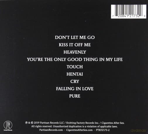 Cigarettes After Sex: Cry