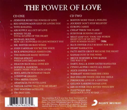 The Power Of Love: 40 Powerfull Love Ballads