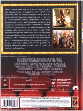 Amistad (Złota Kolekcja Hollywood 22) (booklet)
