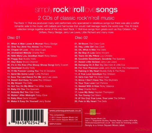 Simply Rock N Roll Love Songs
